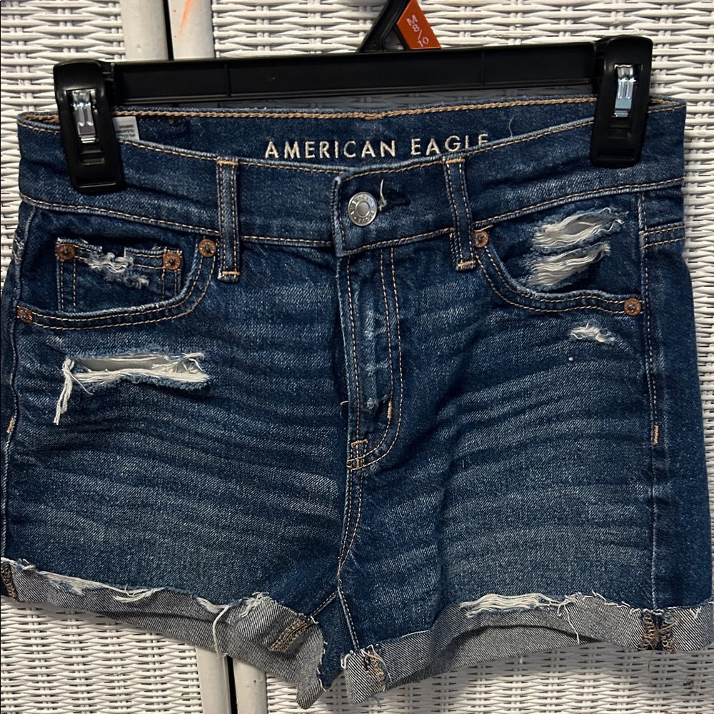 American Eagle Outfitters  Dark Blue Jean Shorts    000